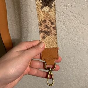 Faux snakeskin bag strap- Unbranded